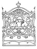 coloriage cendrillon part dans le carosse avec son prince